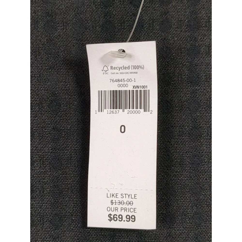 Banana Republic Sheath Dress Womens 0 Black Check Career Preppy Capsule Polished